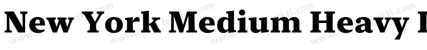 New York Medium Heavy Italic字体转换